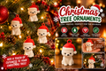 Cute Christmas Puppy Ornament – Santa Hat Tree Decoration